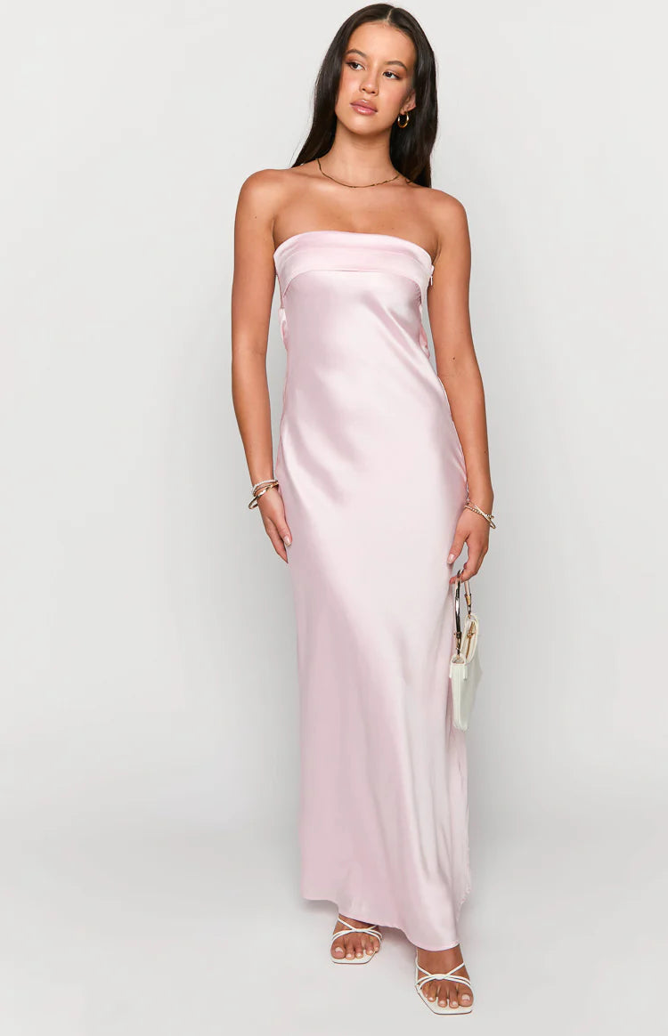 Maiah Light Pink Maxi Dress - US 10