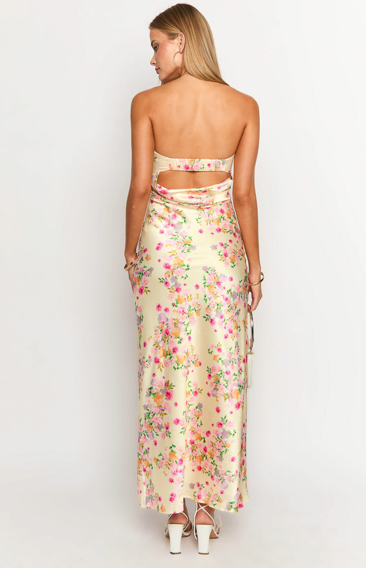 Maiah Yellow Bloom Prom Dress - US 2 | Beginning Boutique Exclusive Maiah Yellow Bloom Prom Dress - US 2 | Beginning Boutique Exclusive