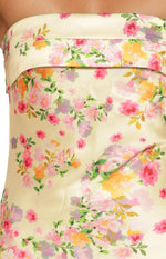 Maiah Yellow Bloom Prom Dress Image