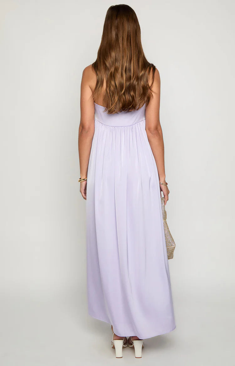 lilac strapless maxi dress Lilac Strapless Elegant Long Party Maxi Dress FancyVestido