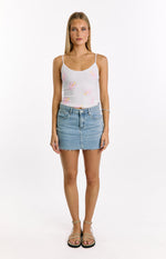 Mallorie White Beaded Top Image