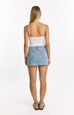 Mallorie White Beaded Top Image