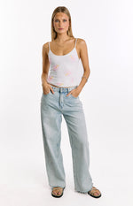 Mallorie White Beaded Top Image