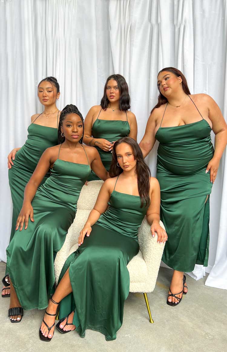 Manhattan Slip Formal Dress Emerald - S Manhattan Slip Formal Dress Emerald - S