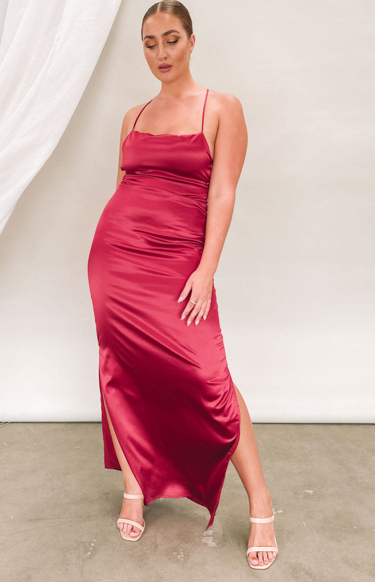 Manhattan Slip Formal Dress Wine - XS Manhattan Slip Formal Dress Wine - XS