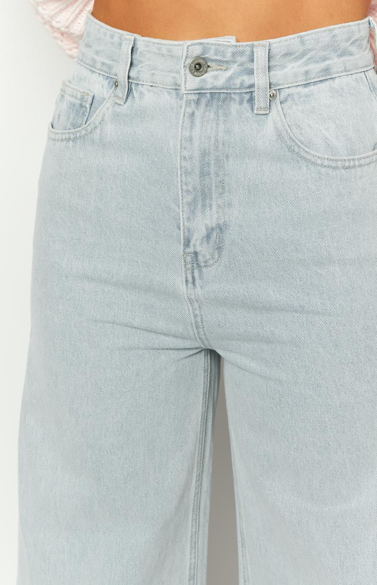 Marelle Light Denim Side Split Jeans Image