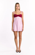 Morgan Pink Contrast Party Mini Dress Image