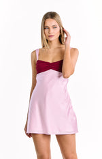 Morgan Pink Contrast Party Mini Dress Image