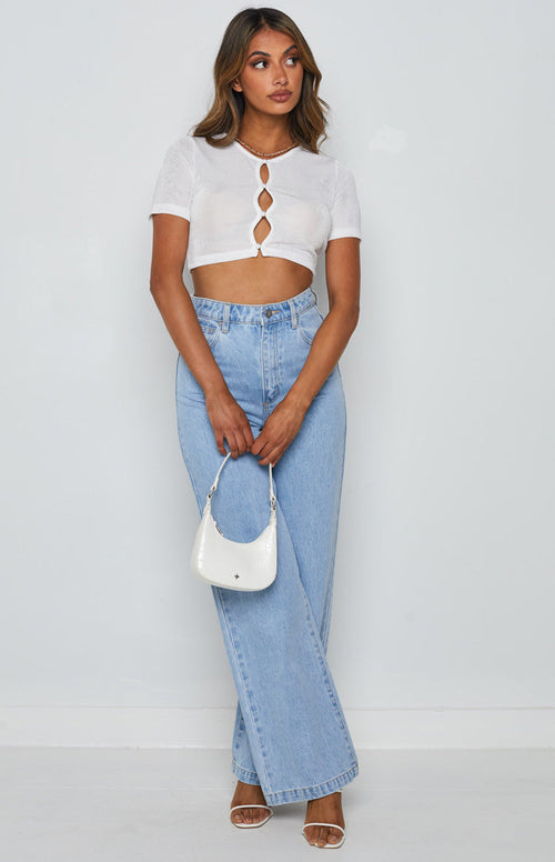 Moscow Crop Top White | Beginning Boutique US