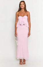 Myrna Pink Maxi Skirt