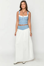 Mystic White Maxi Skirt