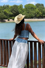 Mystic White Maxi Skirt