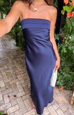 Maiah Navy Maxi Dress