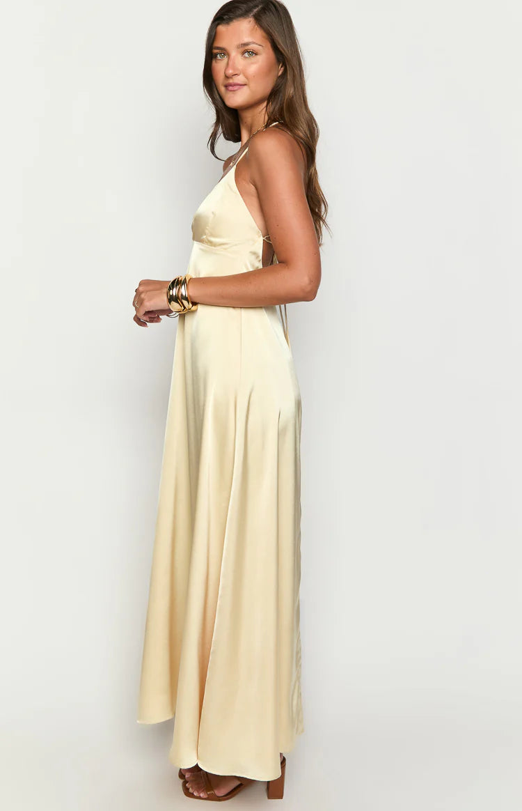 Nakita Yellow Maxi Dress