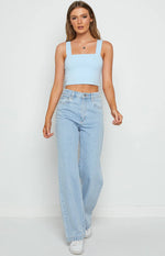 Nellie Crop Blue