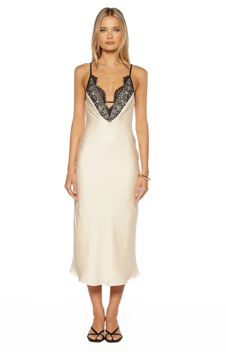 cream lace cocktail dress Mint Velvet Women's Lace Maxi Dress - Ivory/Cream - Size 2