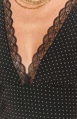 Oblivion Black Polka Dot Mini Dress