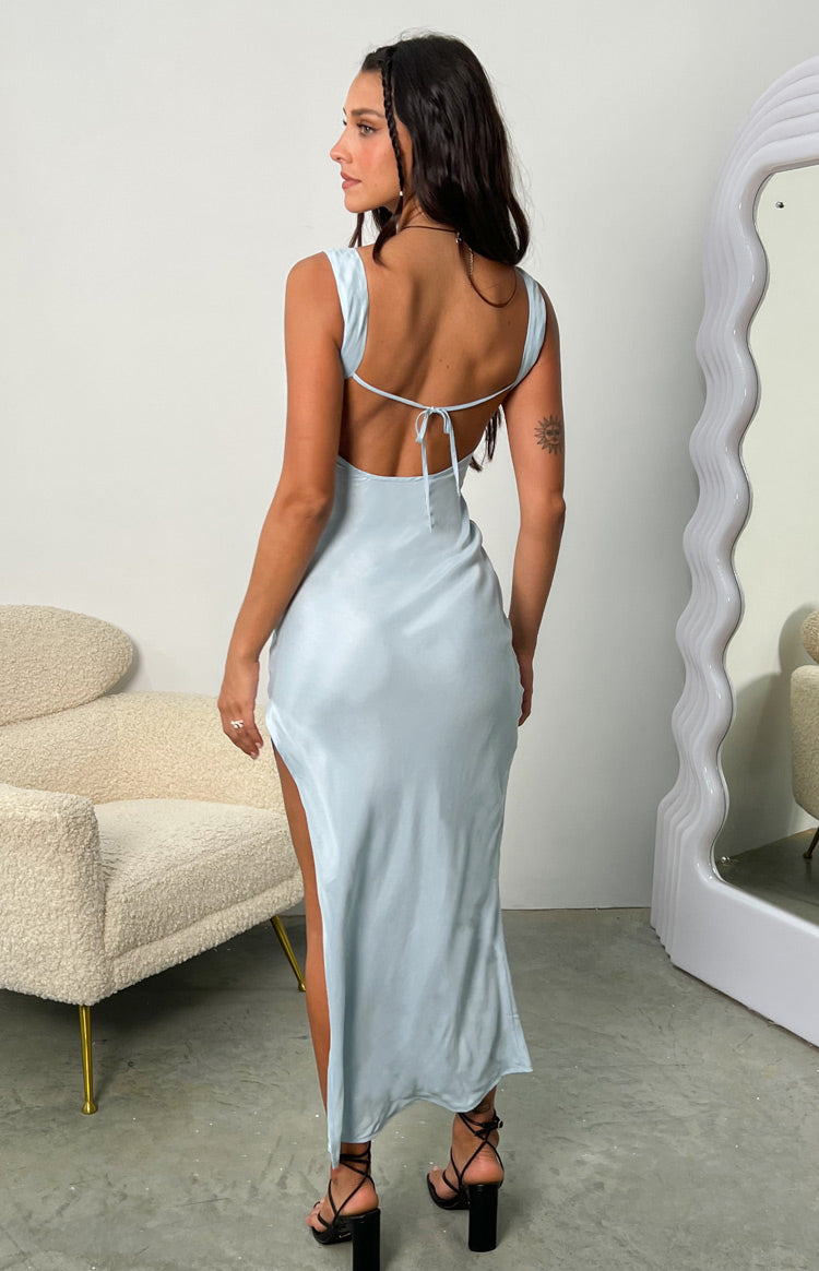 Ocean Blue Midi Dress - US 4 | Beginning Boutique exclusive Ocean Blue Midi Dress - US 4 | Beginning Boutique exclusive