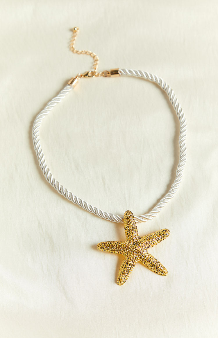 Oceans Jewel Yellow Starfish Pendant Necklace Image
