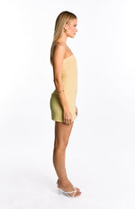 Oliva Butter Yellow Strapless Mini Dress Image