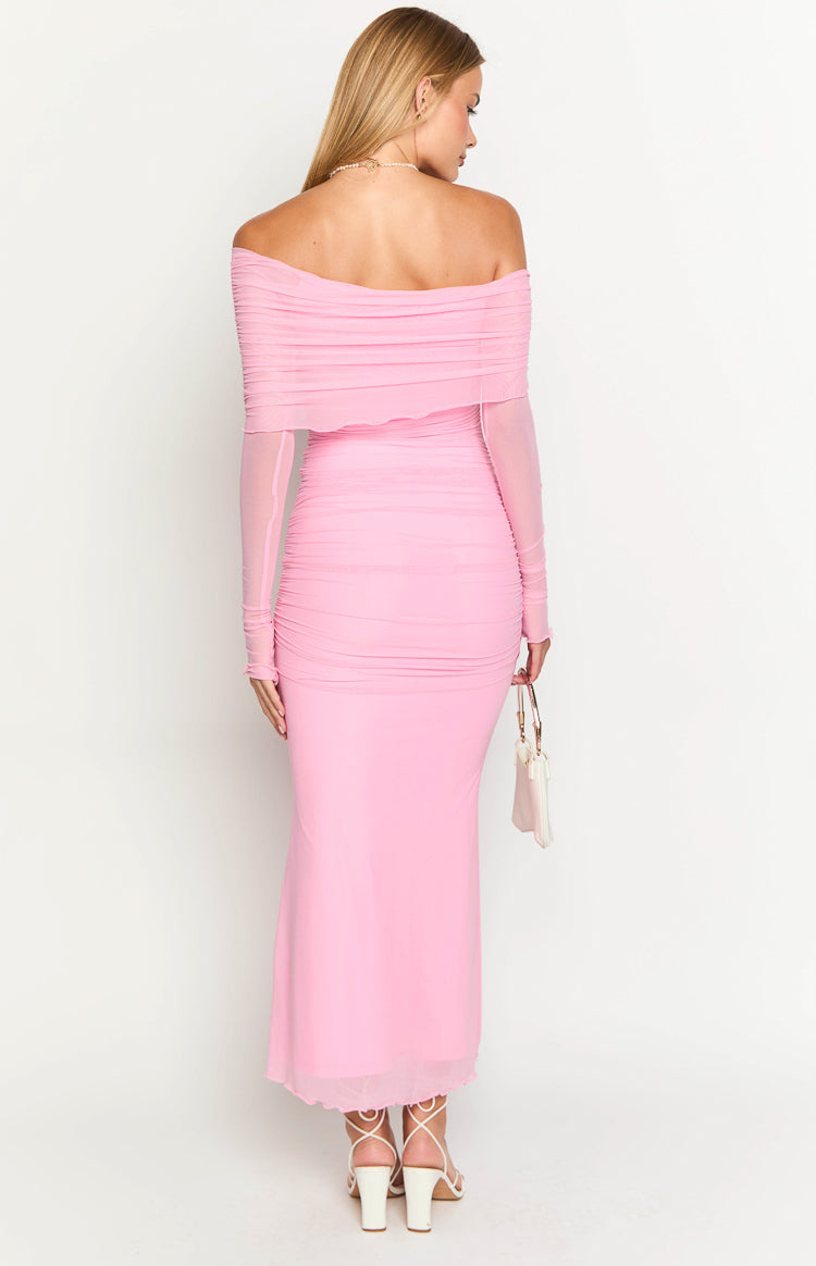 Opal Pink Long Sleeve Maxi Dress - US 4 | Beginning Boutique exclusive Opal Pink Long Sleeve Maxi Dress - US 4 | Beginning Boutique exclusive