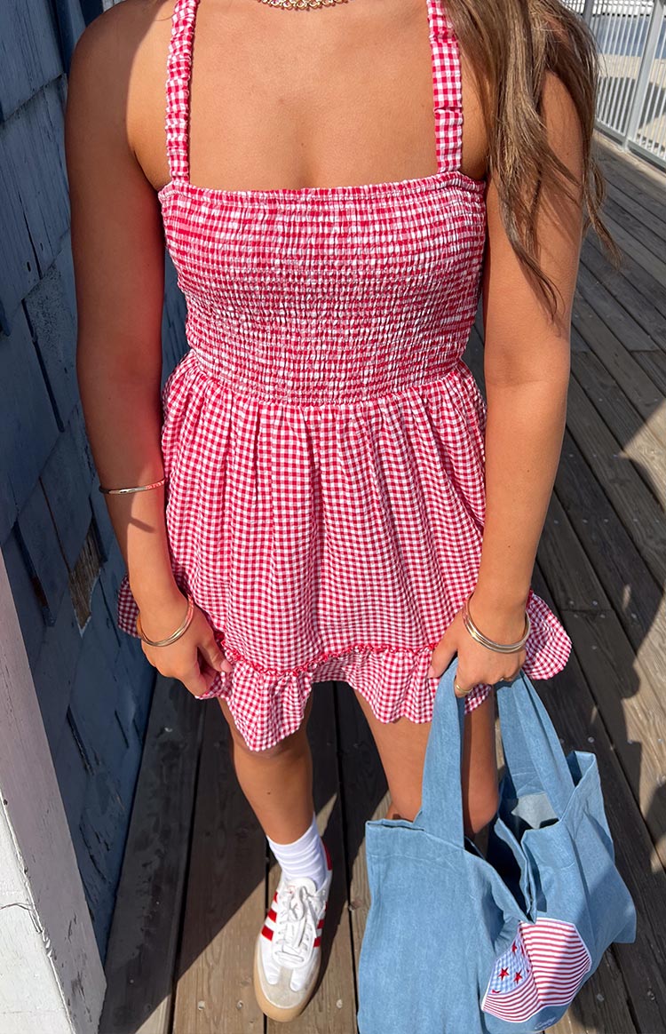 basil cupped gingham mini dress Edikted Basil Cupped Gingham Mini Dress - Dresses & Skirts - Free Shipping