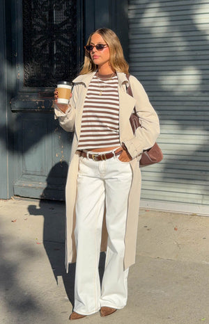 Orla Cream Belted Trench Coat