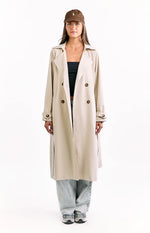 Orla Cream Belted Trench Coat