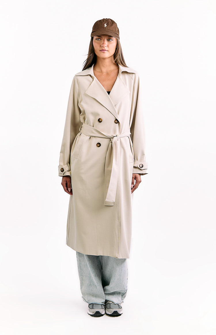 Orla Cream Belted Trench Coat Image