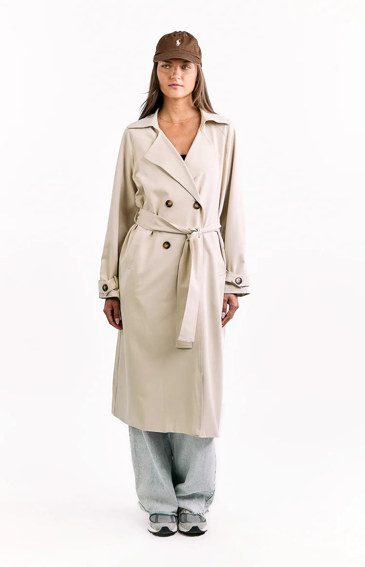Orla Cream Belted Trench Coat