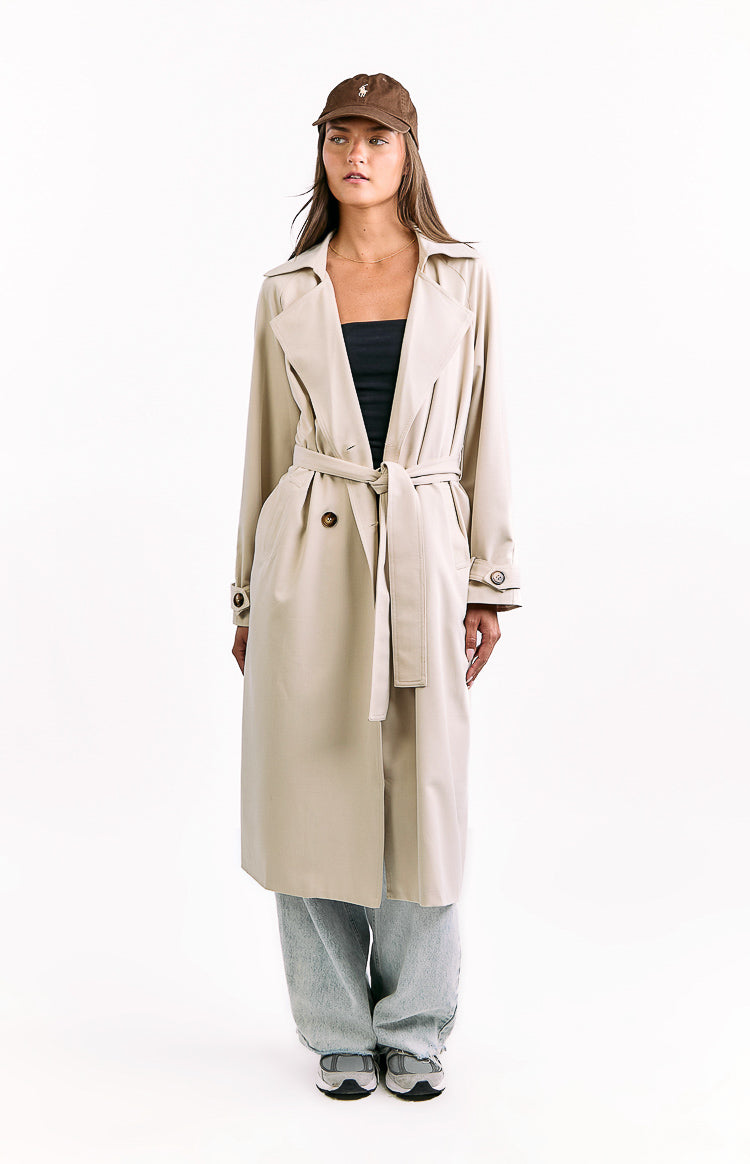 Orla Cream Belted Trench Coat Image