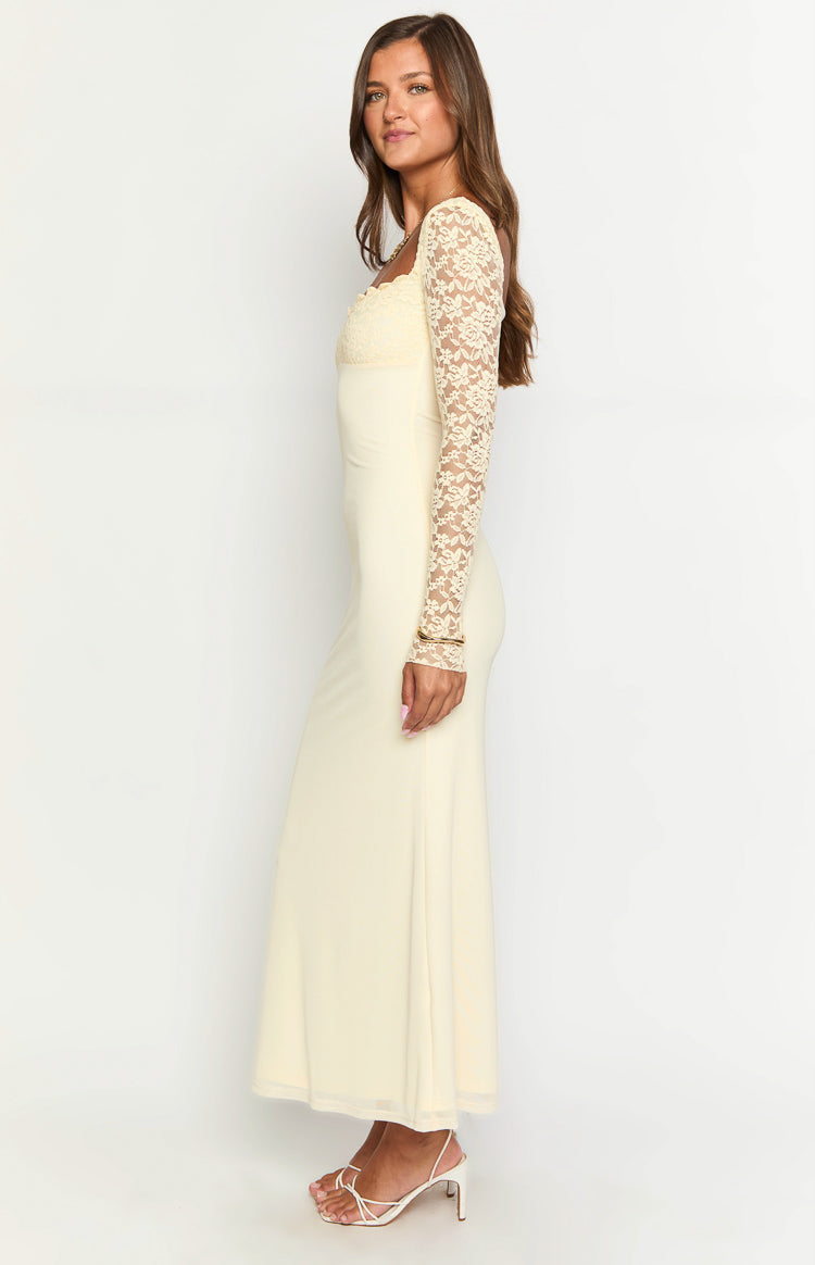 Orlanda Cream Maxi Dress