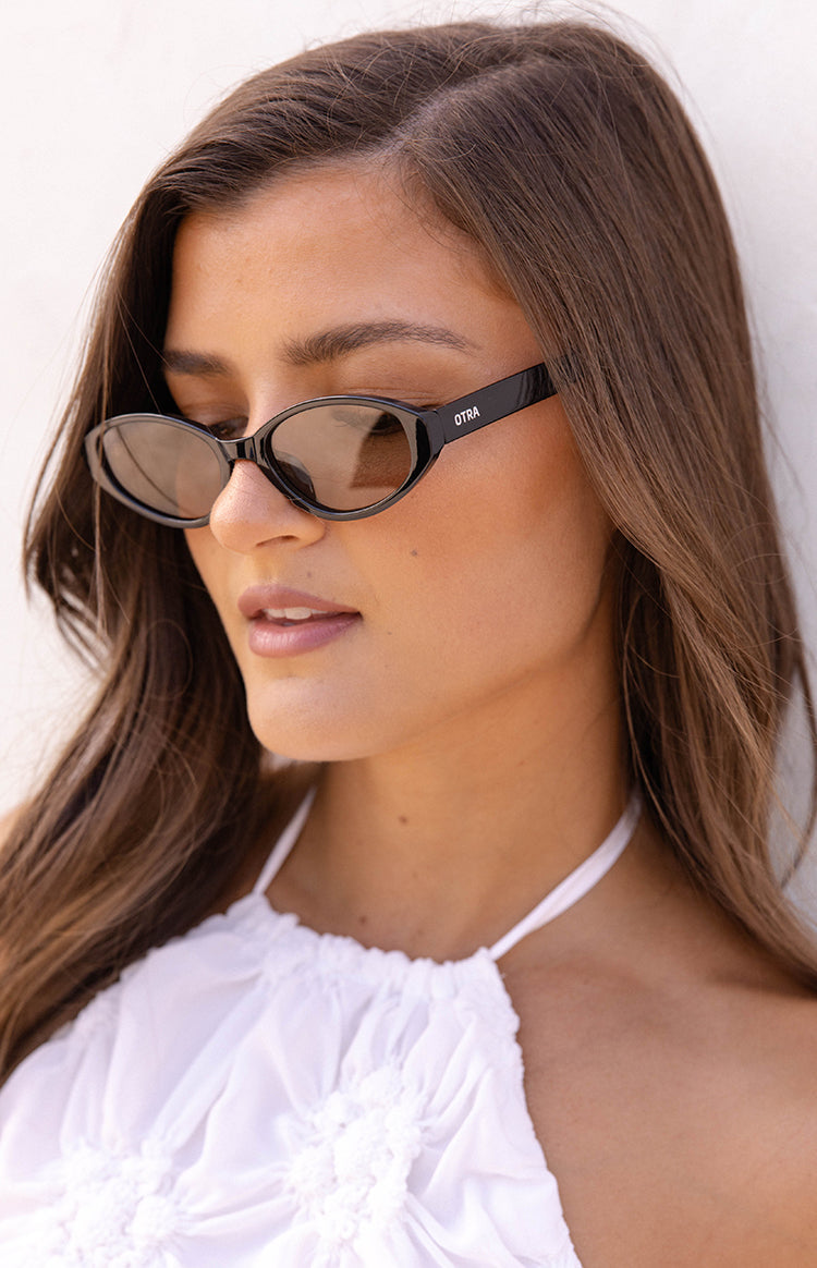 Otra Eyewear Ivy Black Olive Cat Eye Sunglasses Image