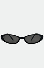 Otra Eyewear LULU Black Thin Cat Eye Sunglasses Image