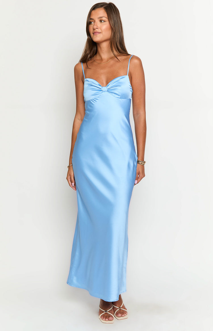 Panko Blue Maxi Dress - US 6 | Beginning Boutique Exclusive Panko Blue Maxi Dress - US 6 | Beginning Boutique Exclusive