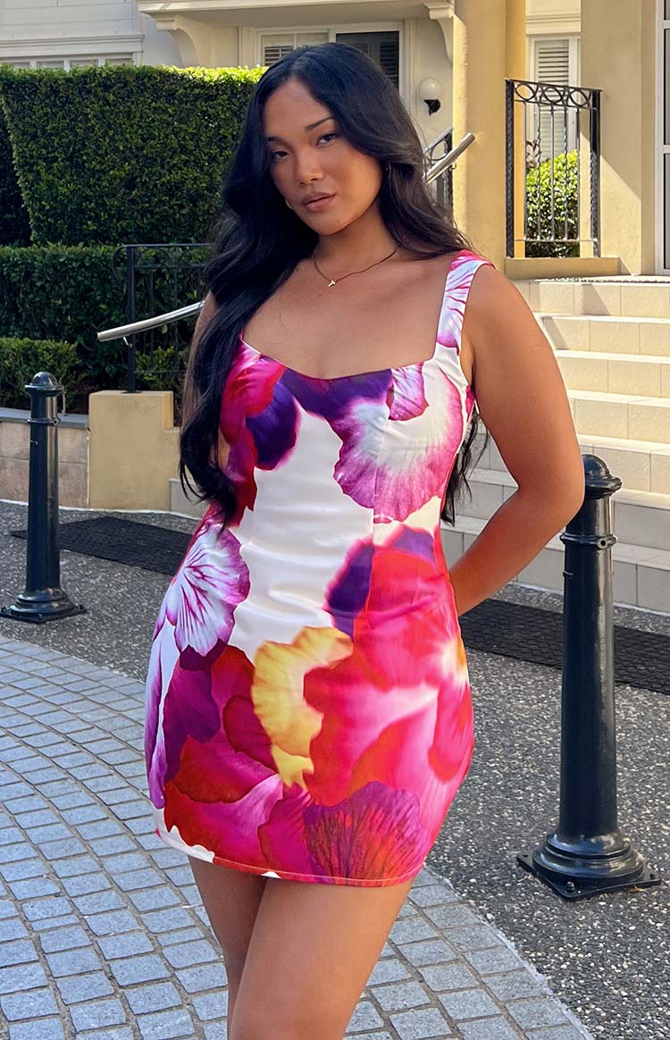 Pansy Pink Floral Sleeveless Mini Dress - US 14 | Beginning Boutique Exclusive Pansy Pink Floral Sleeveless Mini Dress - US 14 | Beginning Boutique Exclusive