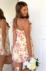 Penny Lane Yellow Bloom Mini Dress Image