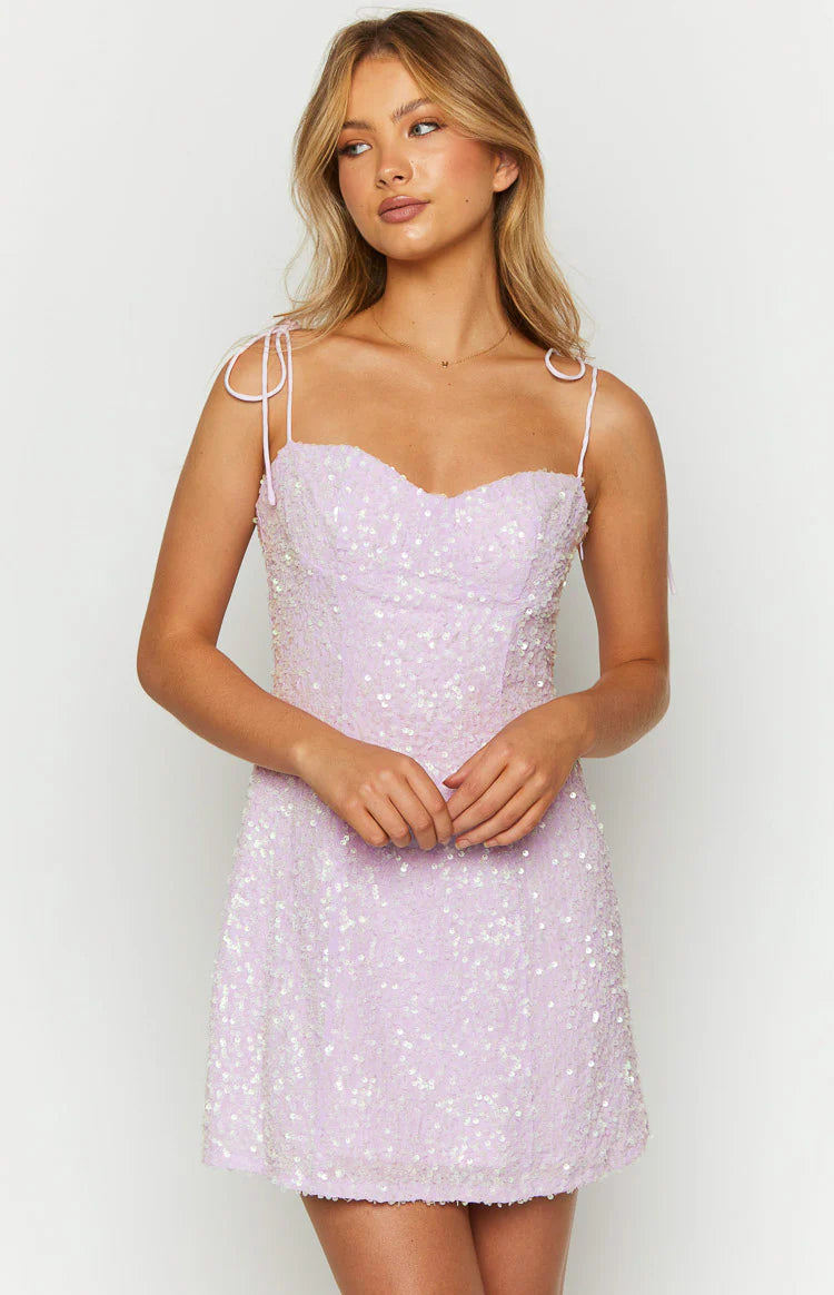 Penny Lane Purple Sequin Mini Dress - US 2 | Beginning Boutique exclusive Penny Lane Purple Sequin Mini Dress - US 2 | Beginning Boutique exclusive
