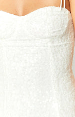 Penny Lane White Sequin Mini Dress