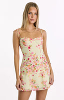 Penny Lane Yellow Bloom Mini Dress
