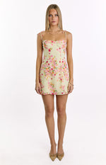 Penny Lane Yellow Bloom Mini Dress Image