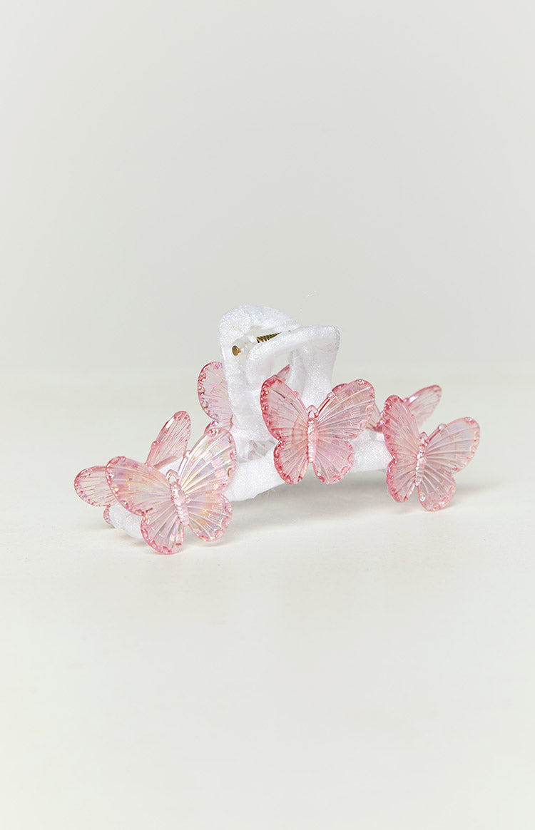 Pink Iridescent Butterfly Claw Clip (FREE over $110) Image