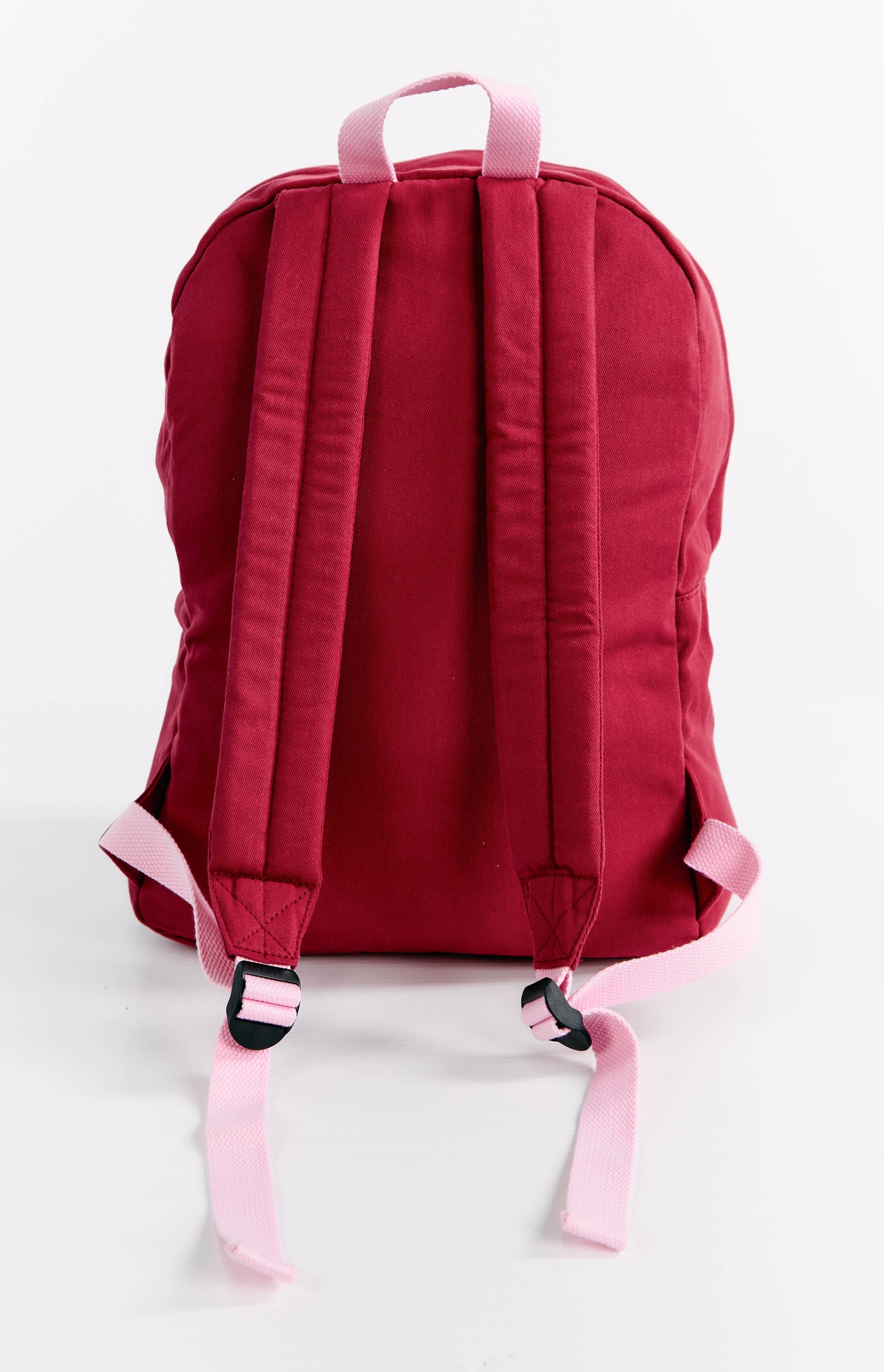 Pink Star Burgundy Backpack Image