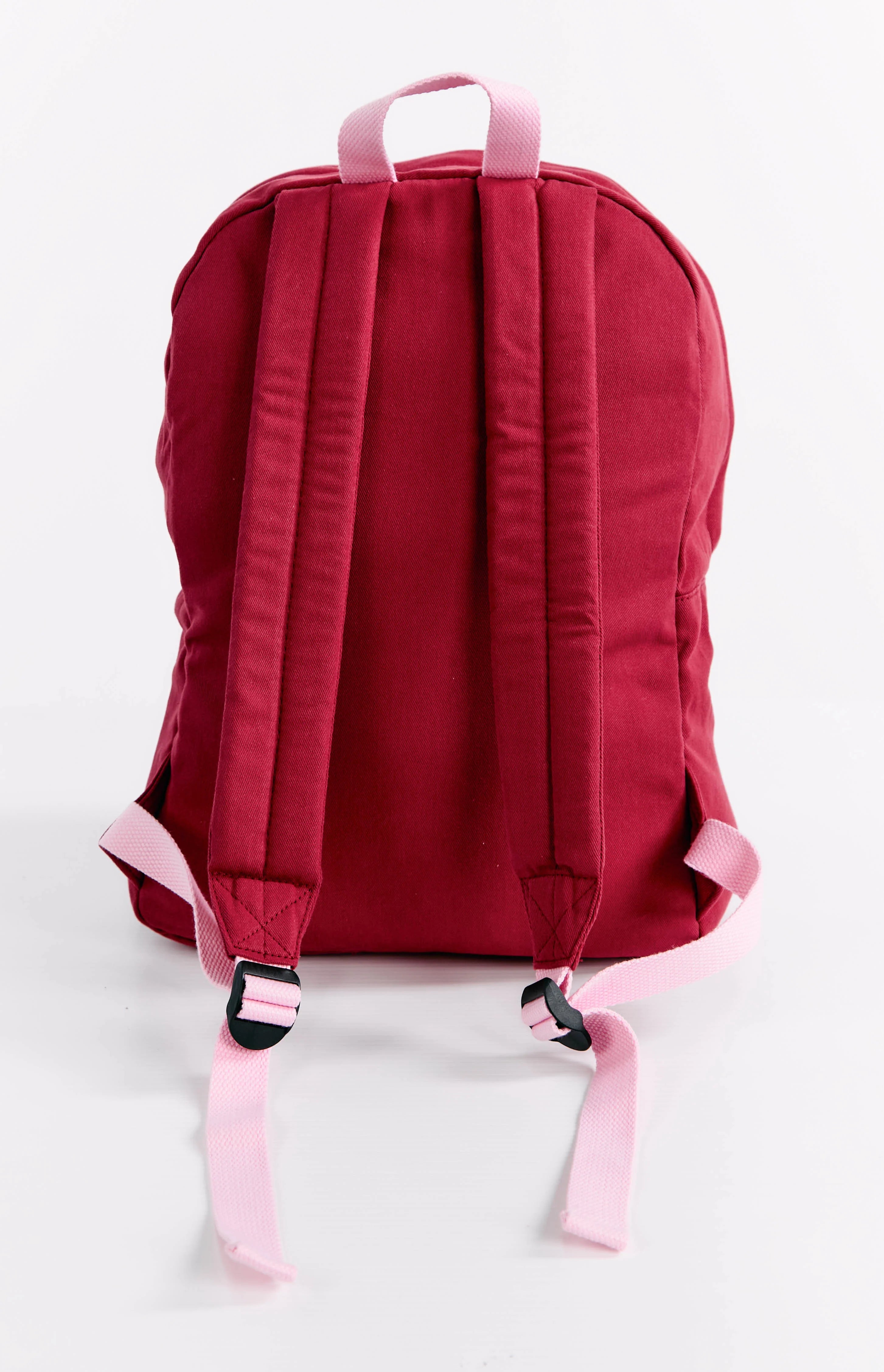 Pink Star Burgundy Backpack