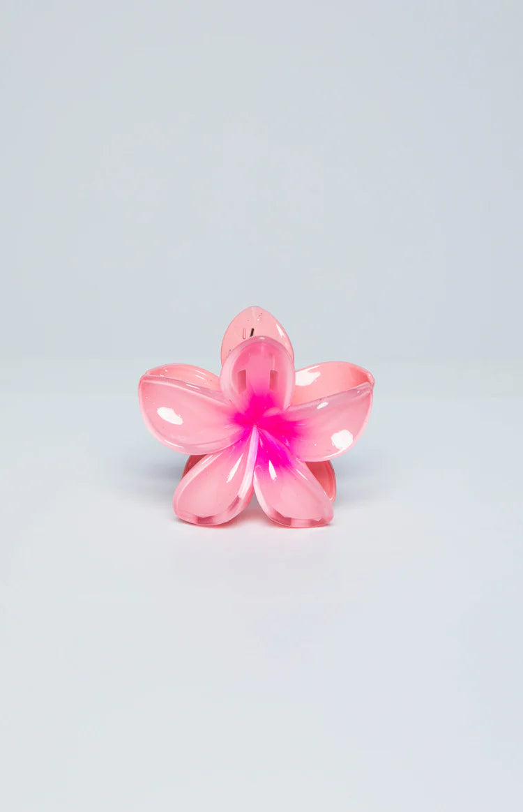 Frangipani Pink Flower Clip