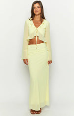 Rarmi Yellow Maxi Skirt