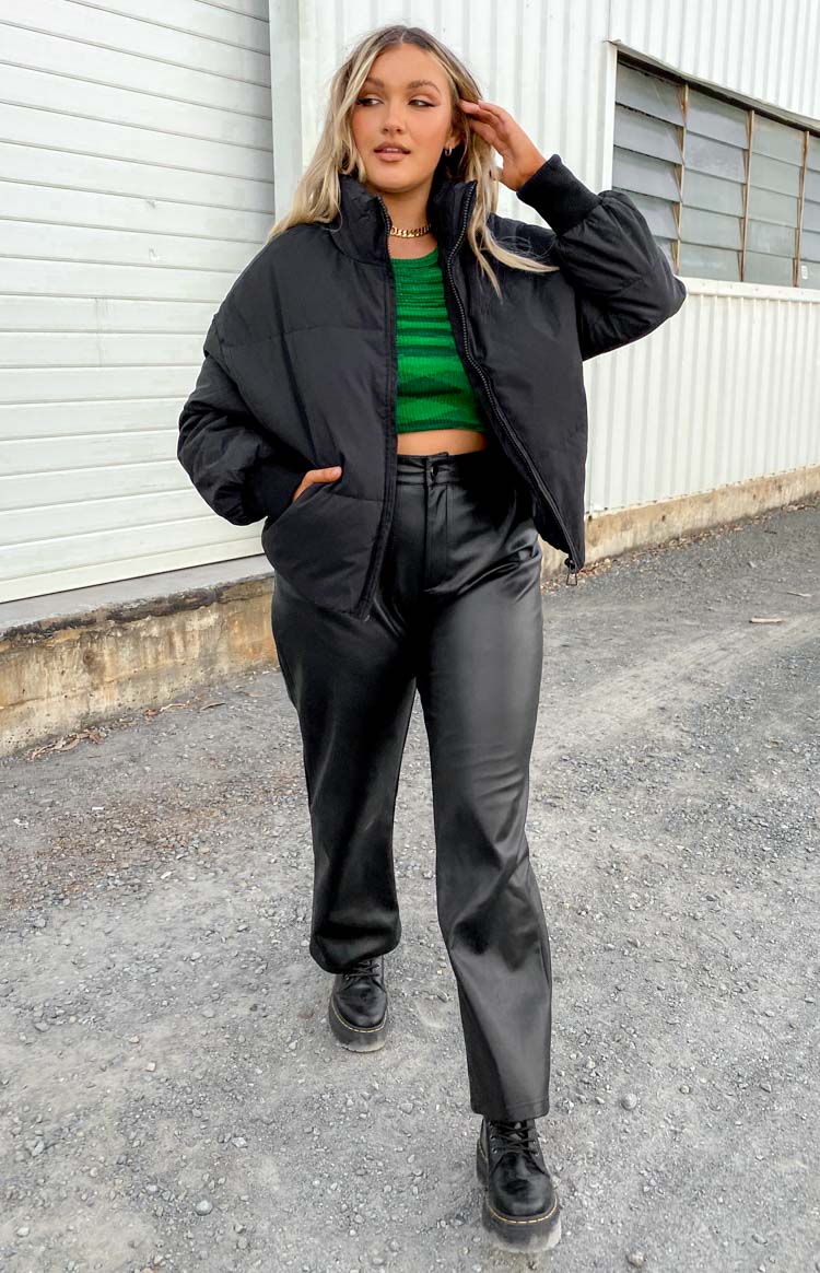 Remi Puffer Jacket Black – Beginning Boutique US