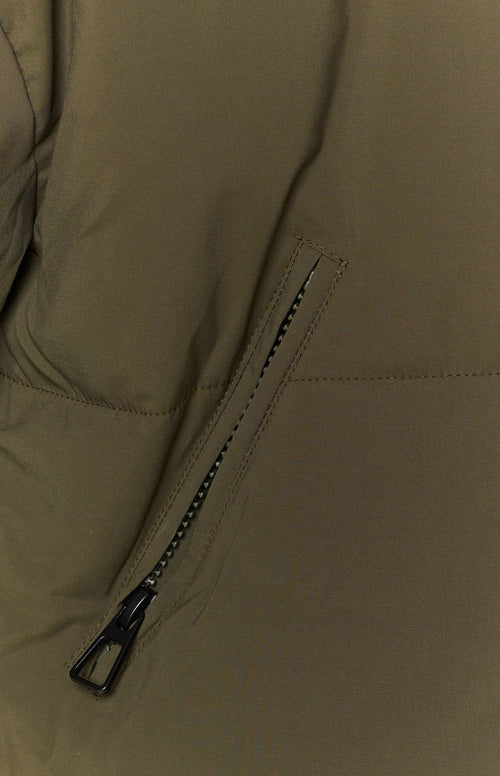 Remi Puffer Jacket Khaki – Beginning Boutique US