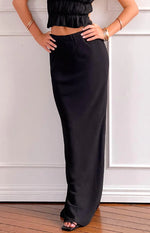 Jacqulin Black Maxi Skirt