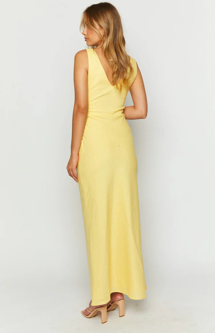 knee length dresses for ladies Tayla Linen Maxi Dress main image 0